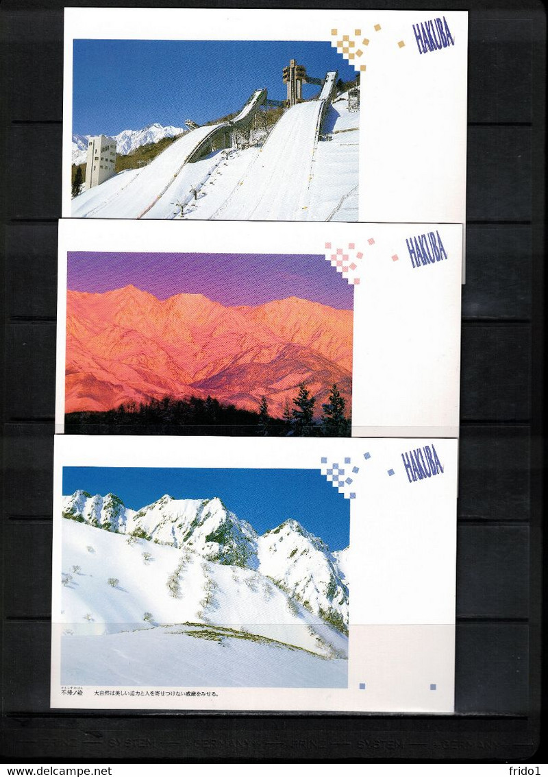 Japan 1998 Olympic Games Nagano - Hakuba Interesting 5 Postcards - Hiver 1998: Nagano