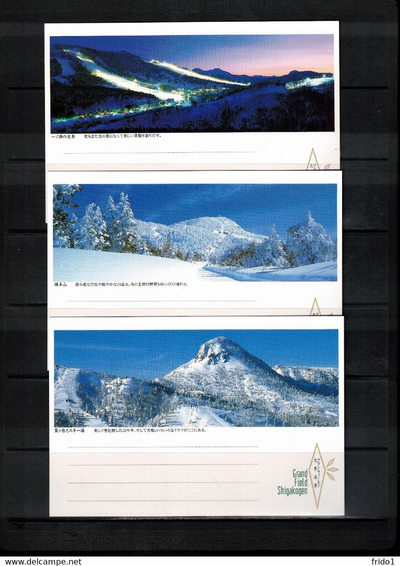 Japan 1998 Olympic Games Nagano - Shigakogen Interesting 5 Postcards - Winter 1998: Nagano