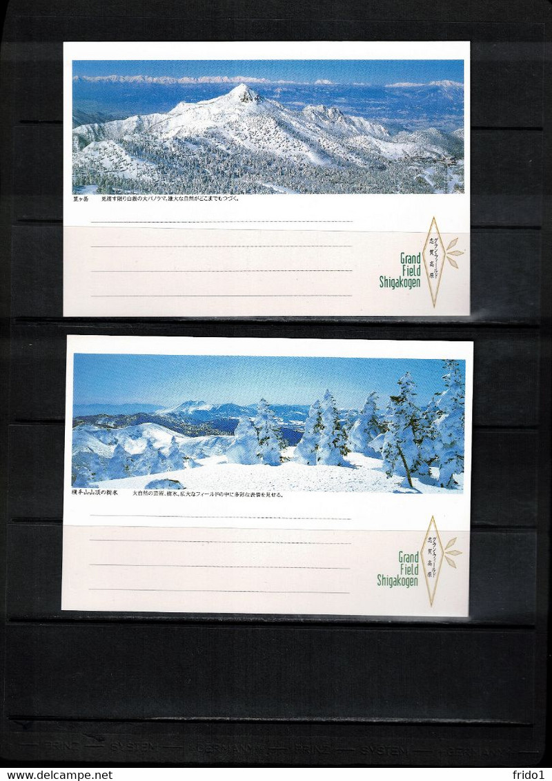 Japan 1998 Olympic Games Nagano - Shigakogen Interesting 5 Postcards - Hiver 1998: Nagano