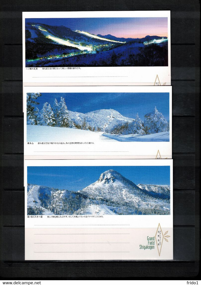 Japan 1998 Olympic Games Nagano - Shigakogen Interesting 5 Postcards - Invierno 1998: Nagano