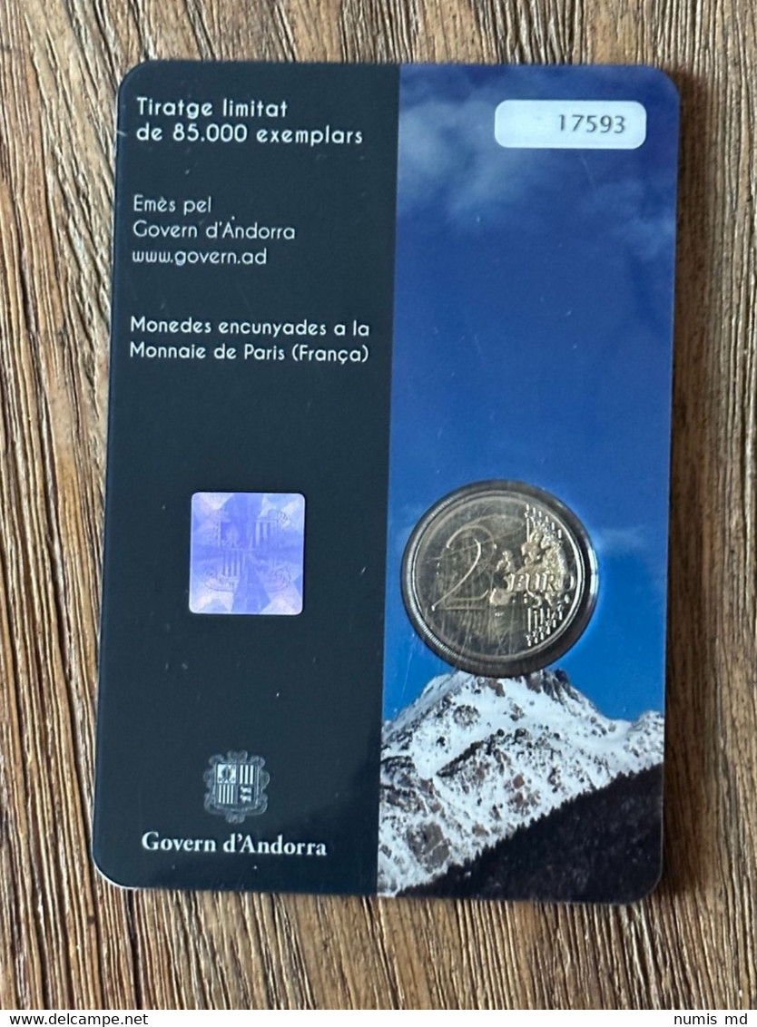 ANDORRE - ANDORRA 2017 2€ "Andorre - Le Pays Des Pyrénnées" BU Coincard - Andorre