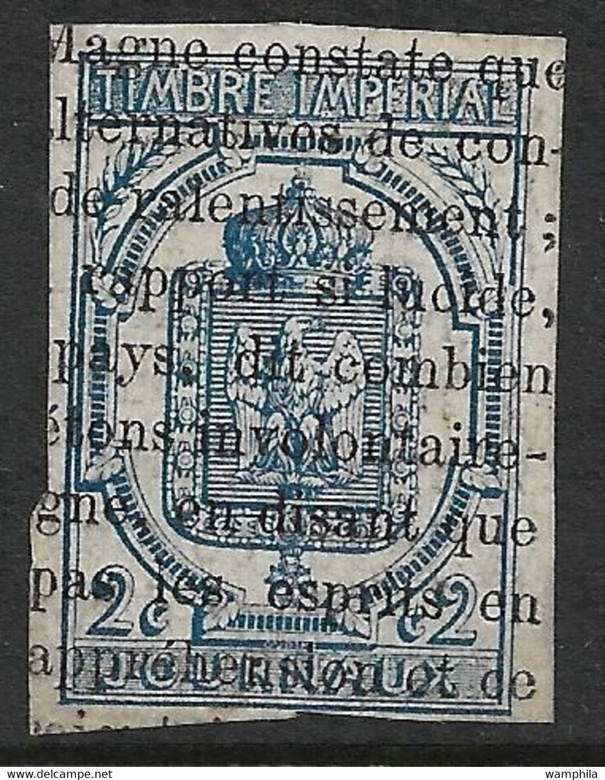 France. Timbres Pour Journaux N°2 Oblitéré Cote 350€. - Zeitungsmarken (Streifbänder)