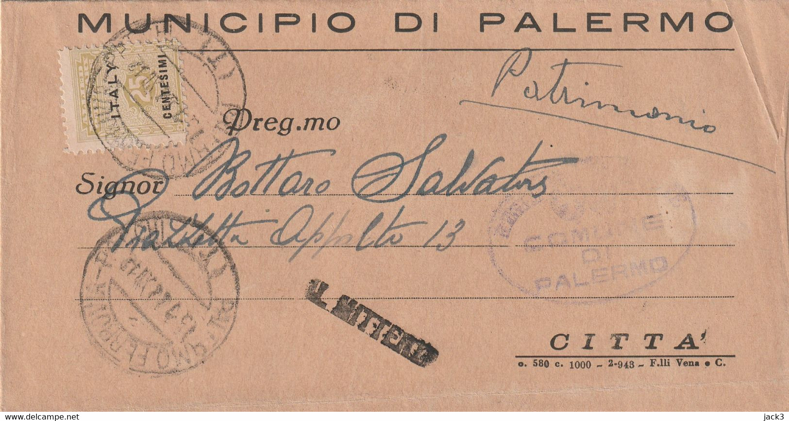 STORIA POSTALE - AMGOT - Anglo-american Occ.: Sicily