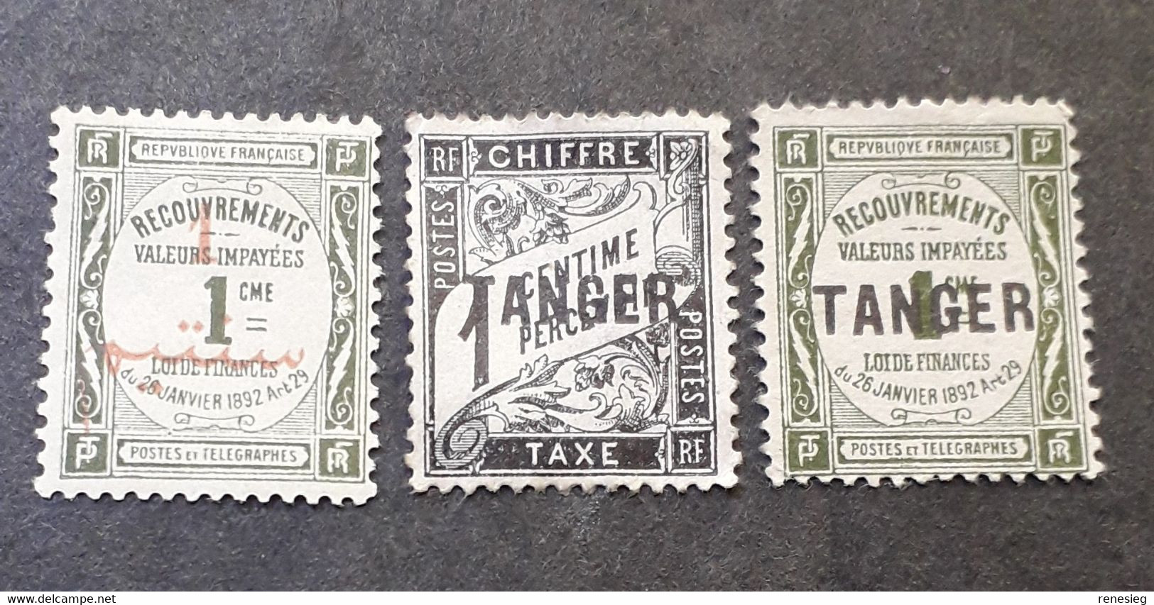 1911 - 1918, Yv 13, 35, 42, NSG - Timbres-taxe