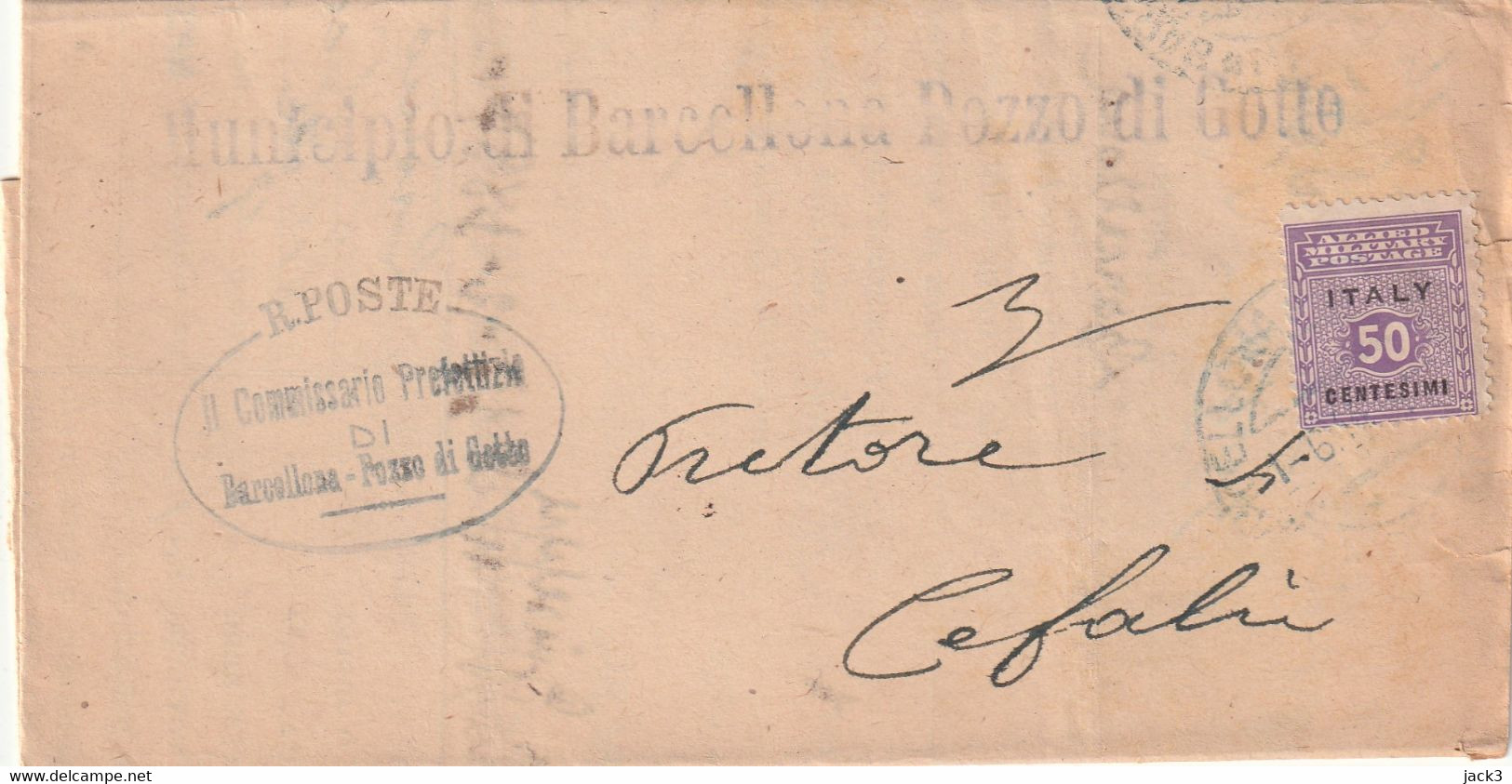 STORIA POSTALE - AMGOT - Anglo-american Occ.: Sicily