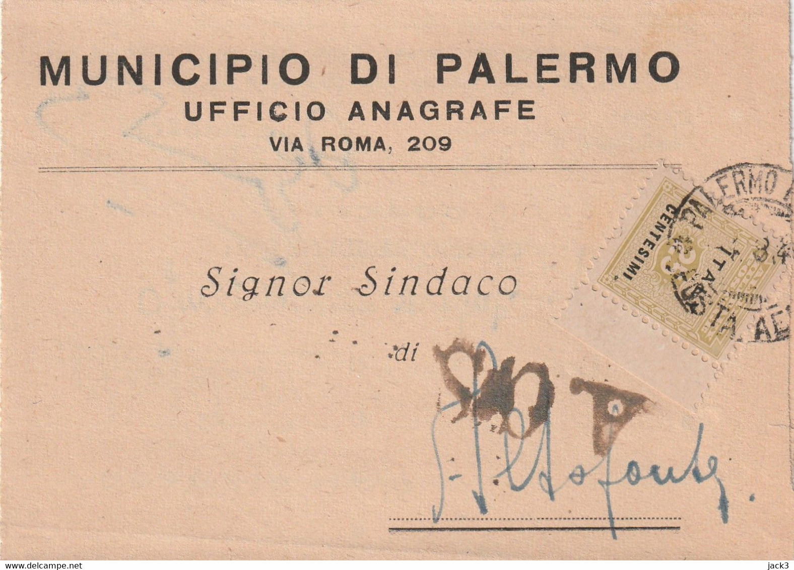 STORIA POSTALE - AMGOT - Occ. Anglo-américaine: Sicile