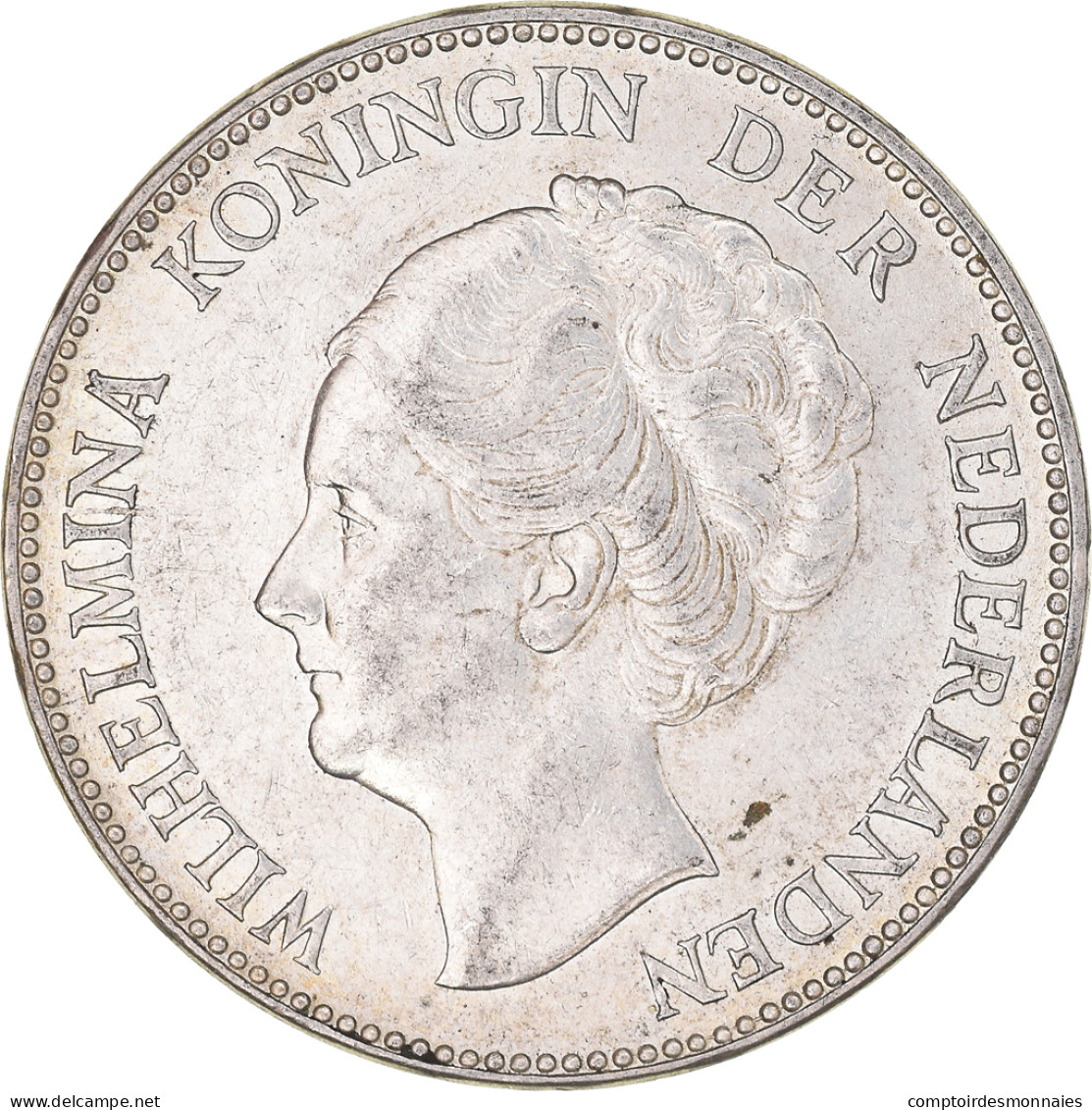 Monnaie, Pays-Bas, Wilhelmina I, Gulden, 1939, Utrecht, TTB+, Argent, KM:161.1 - 1 Gulden