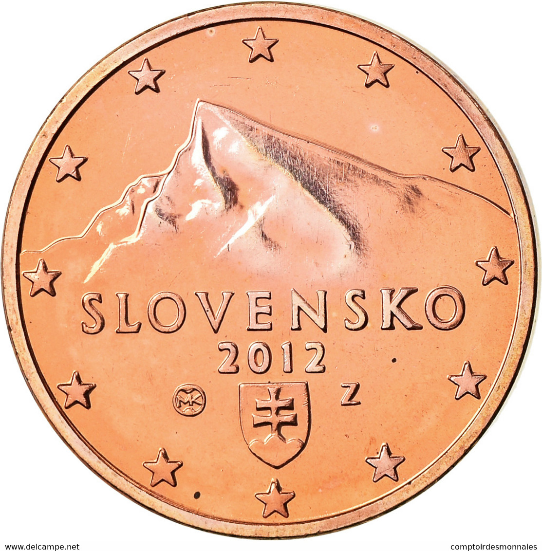 Slovaquie, 5 Euro Cent, 2012, BU, FDC, Copper Plated Steel, KM:97 - Slowakije