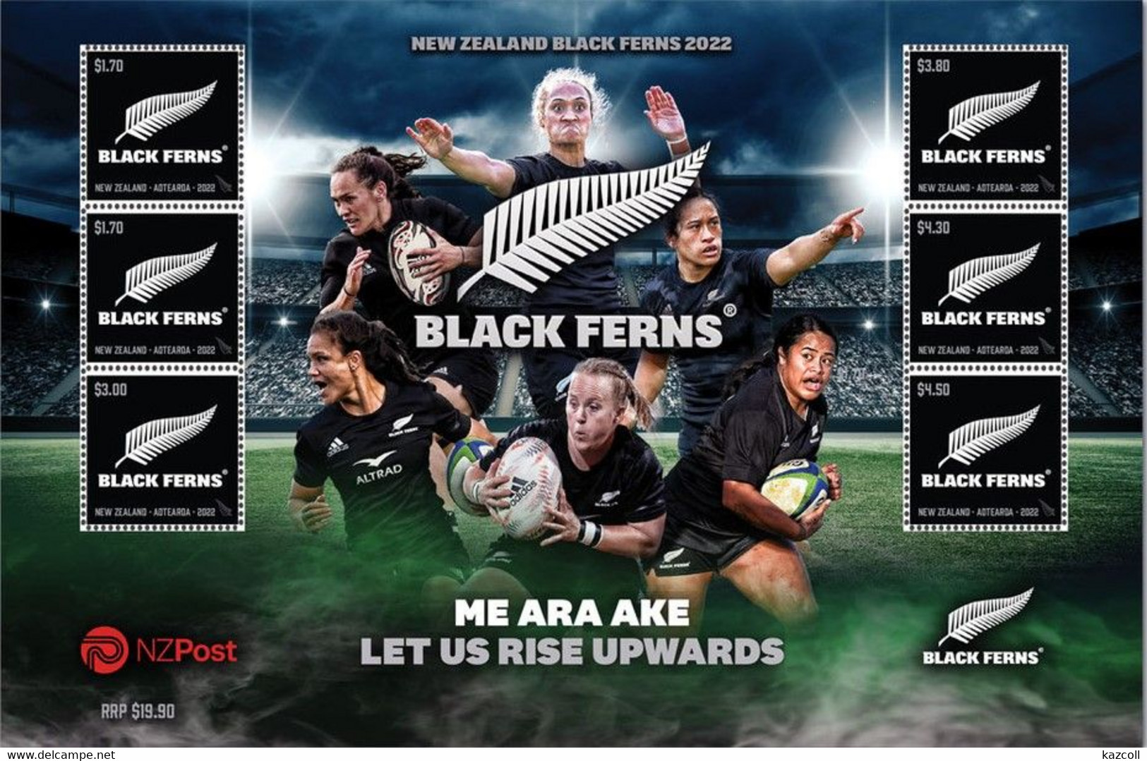 New Zealand  2022.  Black Ferns. Sport. Rugby.  MNH - Ongebruikt