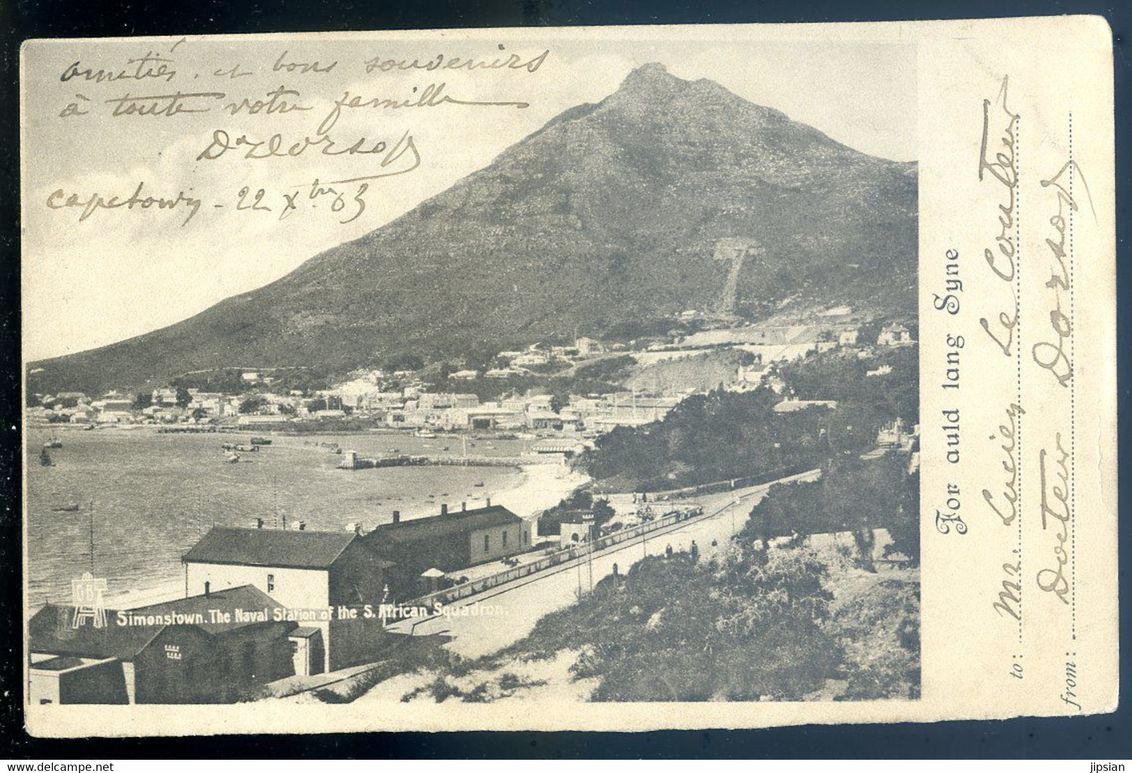 Cpa D' Afrique Du Sud Simonstown , The Naval Station Of The S. African Squadron     LANR14 - Afrique Du Sud