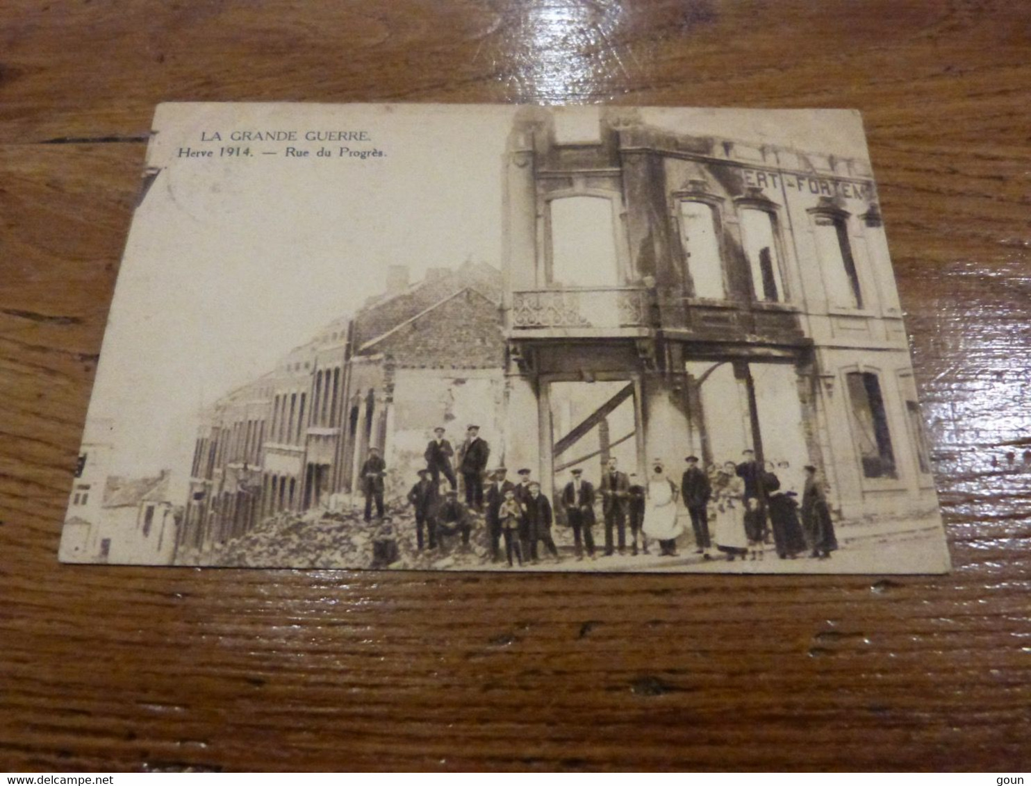 Carte Postale Herve 1914 Rue Du Progrès - Herve