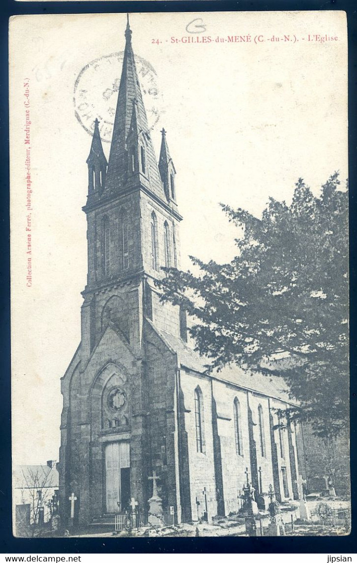 Cpa Du 22 St Gilles Du Méné L' église  -- Près Loudéac   LANR14 - Loudéac