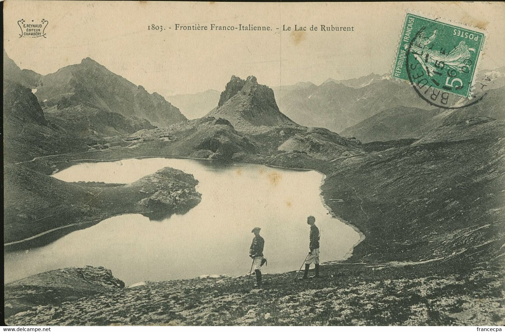 11338 FRONTIERE FRANCO-ITALIENNE - Le Lac De Ruburent - Douane