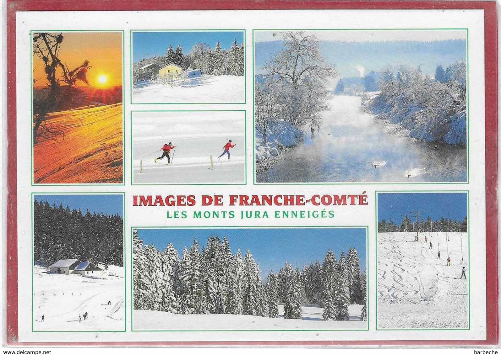 25,- IMAGES DE FRANCHE-COMTE Les Monts Du Jura Enneigés - Franche-Comté