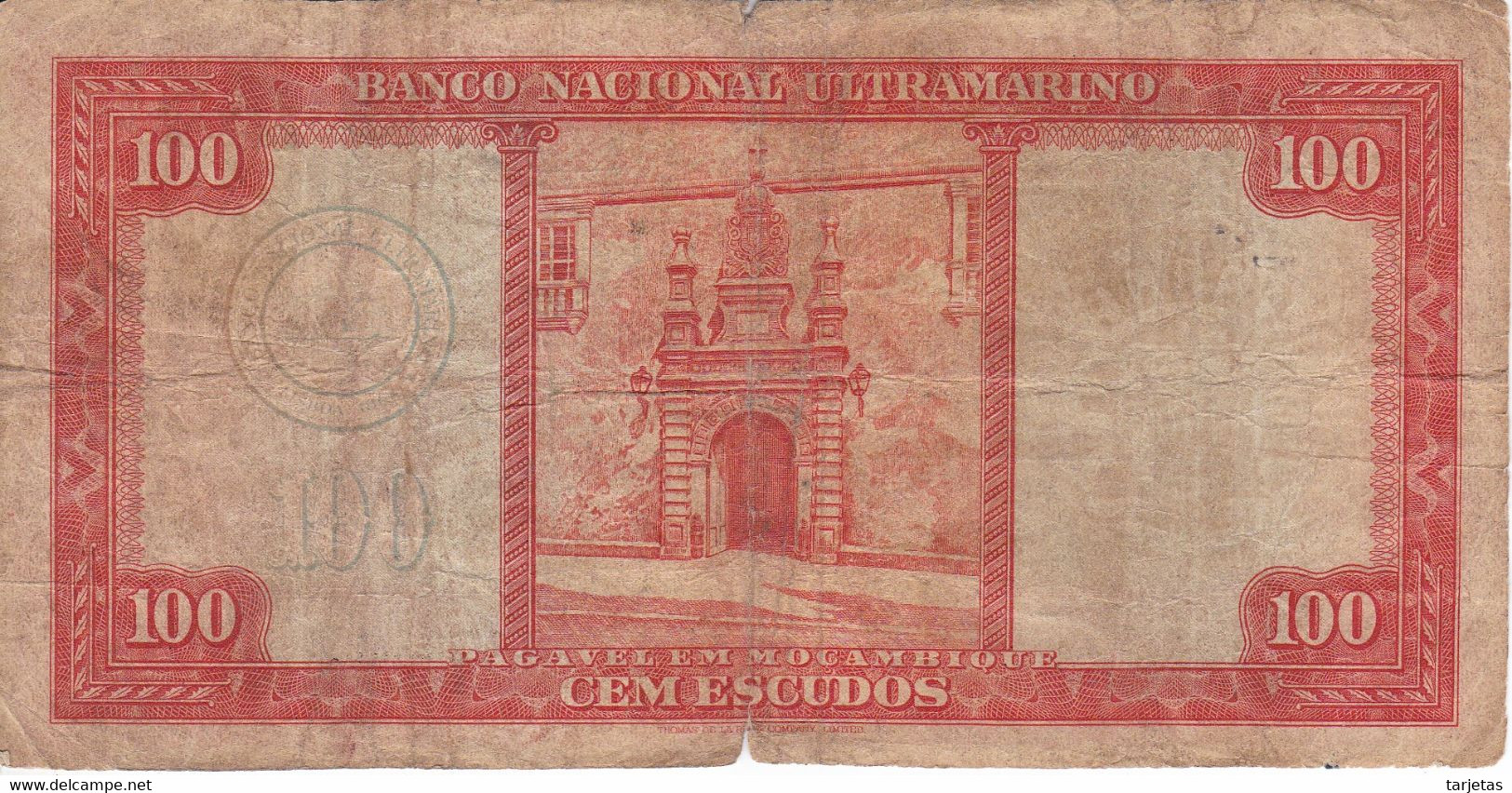 BILLETE DE MOZAMBIQUE DE 100 ESCUDOS  DEL AÑO 1958 (BANKNOTE) - Mozambique