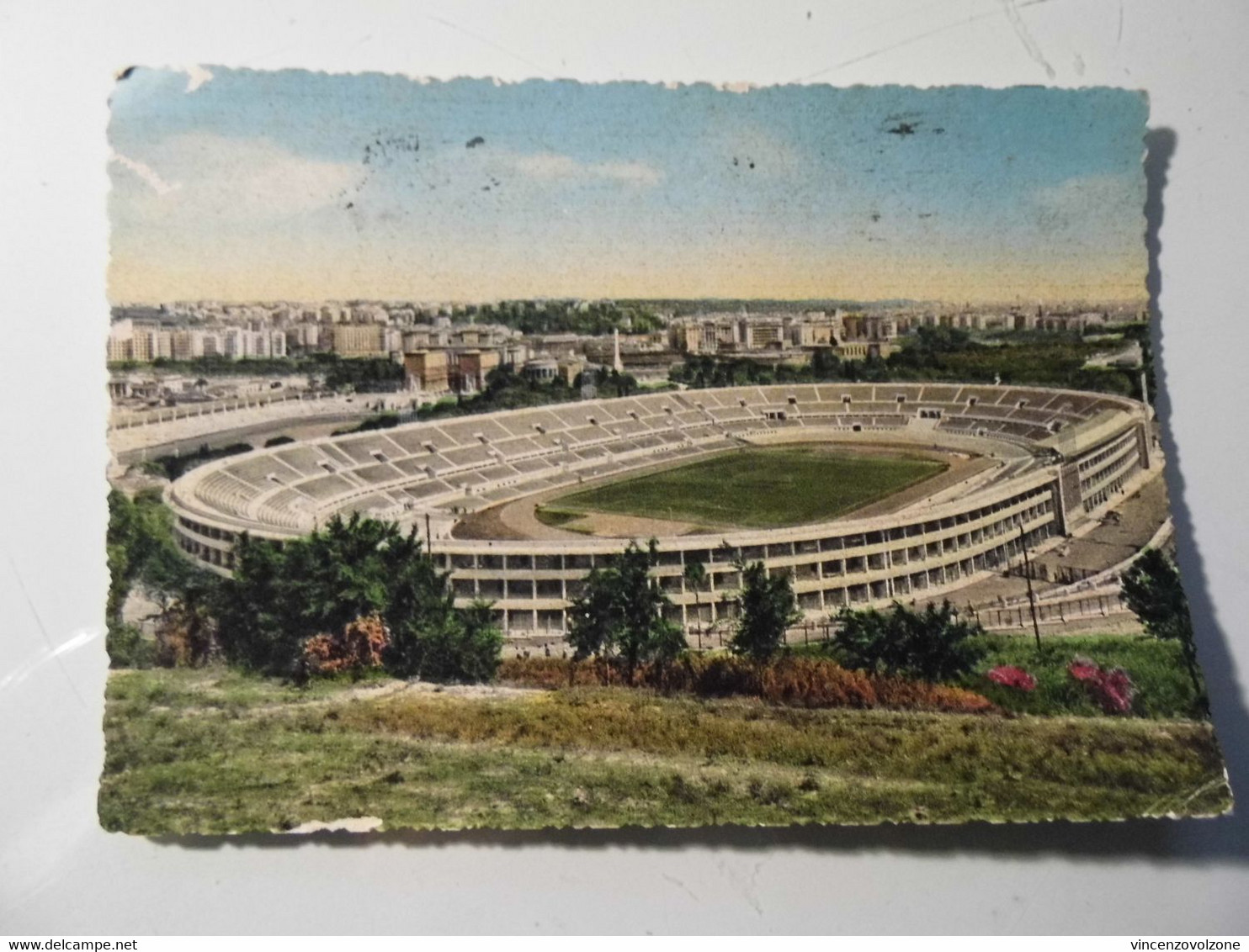 Cartolina Viaggiata "ROMA Stadio Dei Centomila" 1960 - Stadien & Sportanlagen