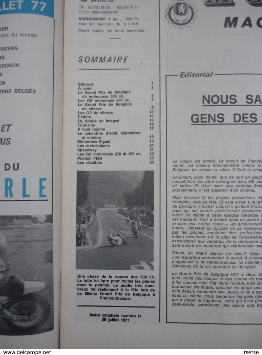 Revue Moto Magazine - N° 11 - 8 Juillet 1977 - Motorrad