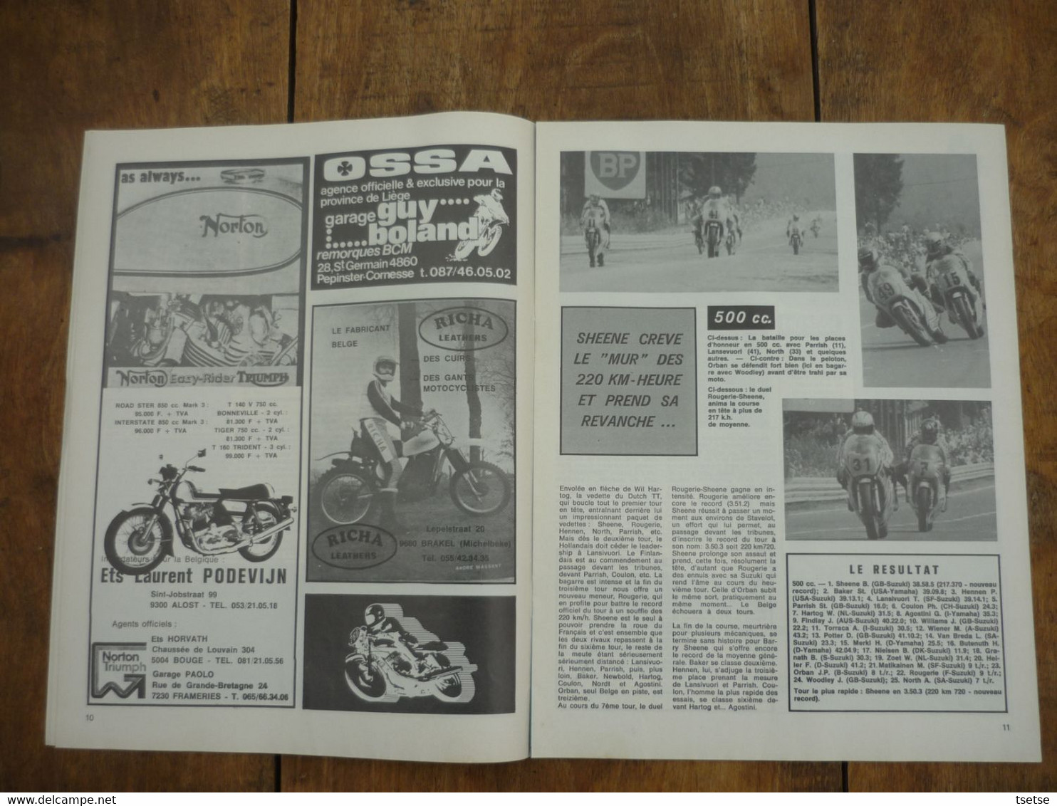 Revue Moto Magazine - N° 11 - 8 Juillet 1977 - Moto