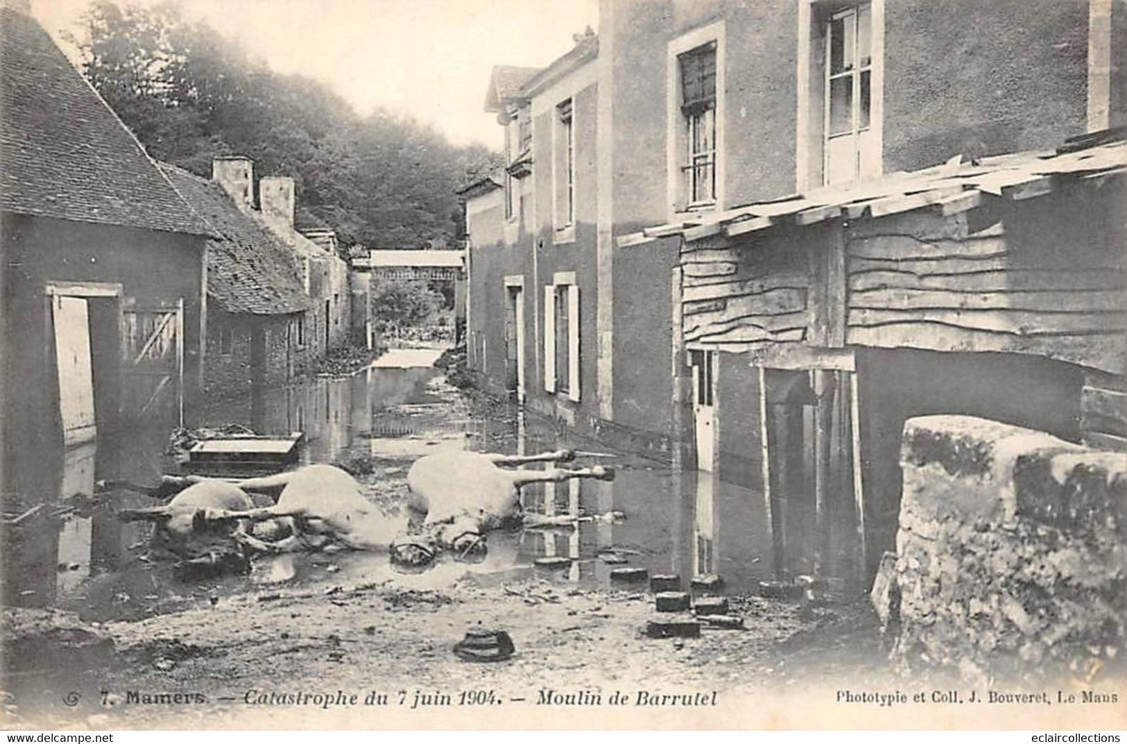 Mamers      72       Catastrophe  Juin 1904: Moulin De Barutel     N° 7   (voir Scan) - Mamers
