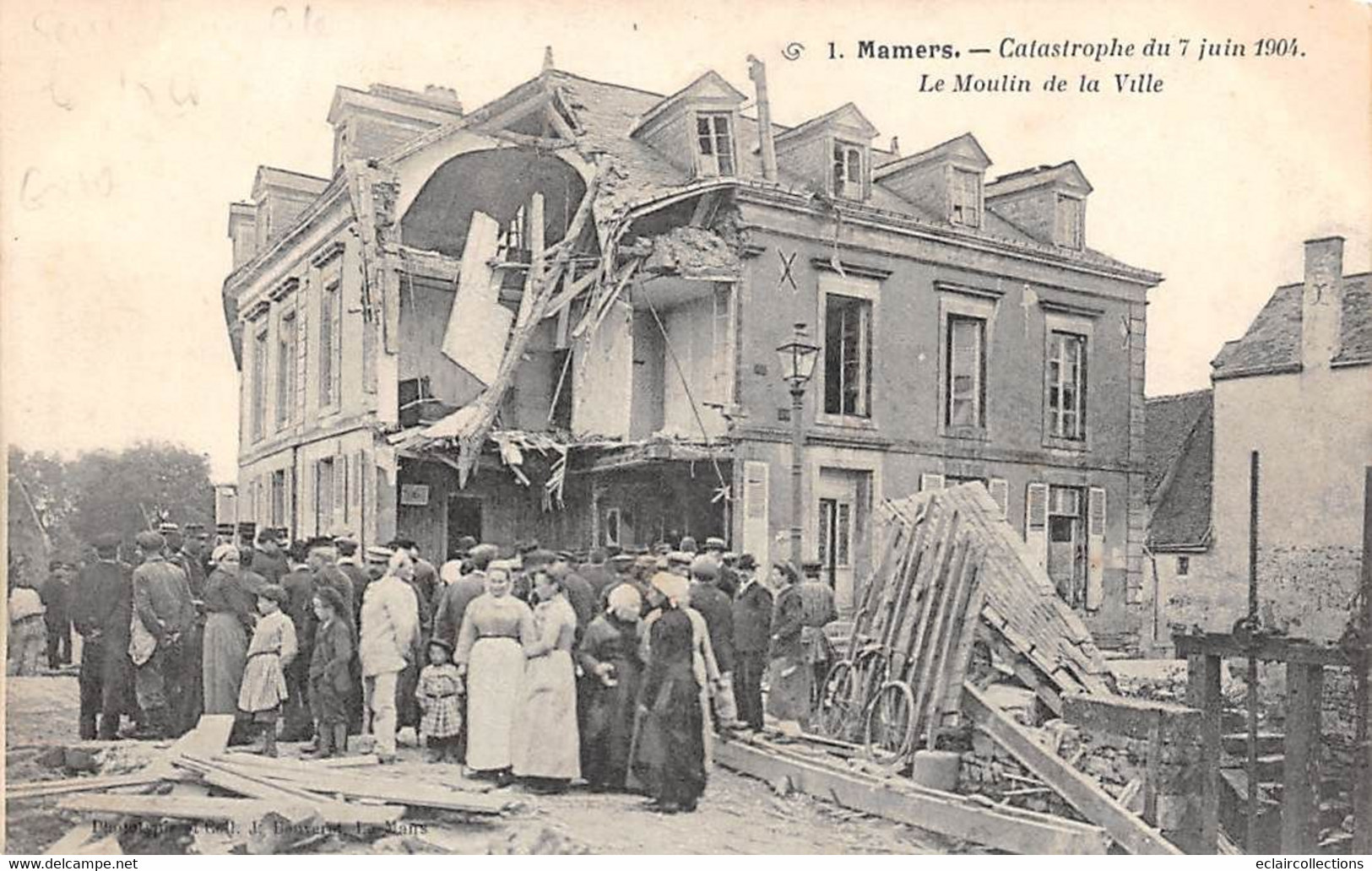 Mamers      72       Catastrophe  Juin 1904: Moulin De La Ville      N° 1   (voir Scan) - Mamers