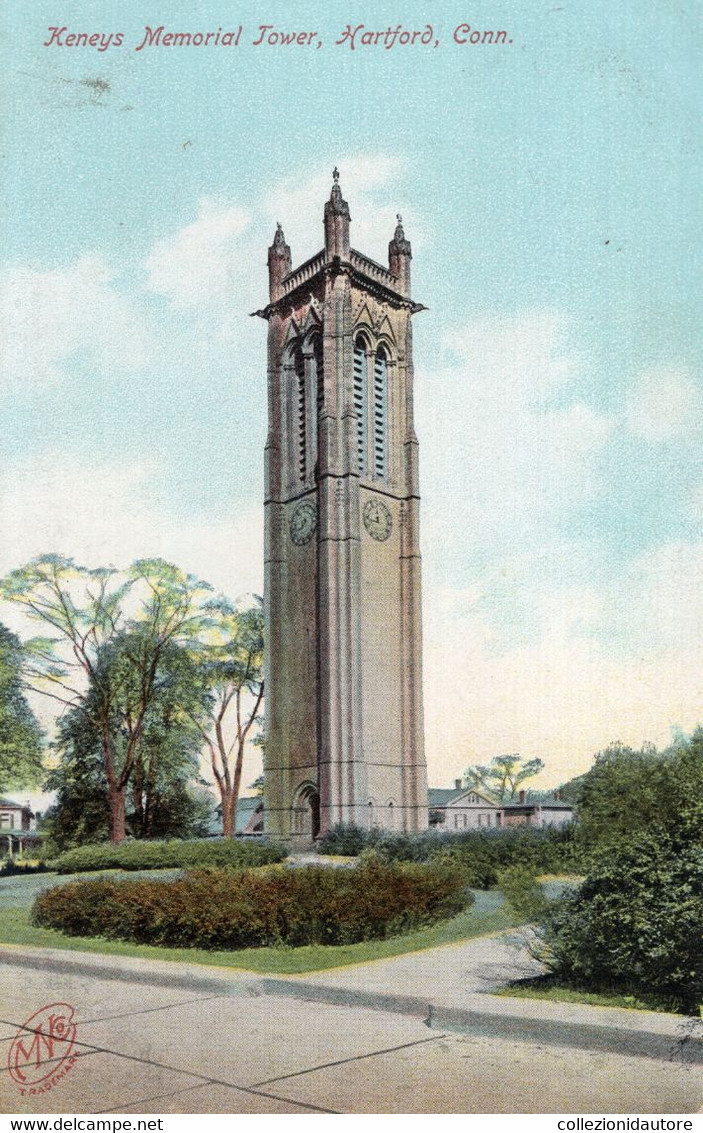 HARTFORD - CONNECTICUT - KENEYS - MEMORIAL TOWER - HARTFORD CONN. - CARTOLINA FP NUOVA - Hartford