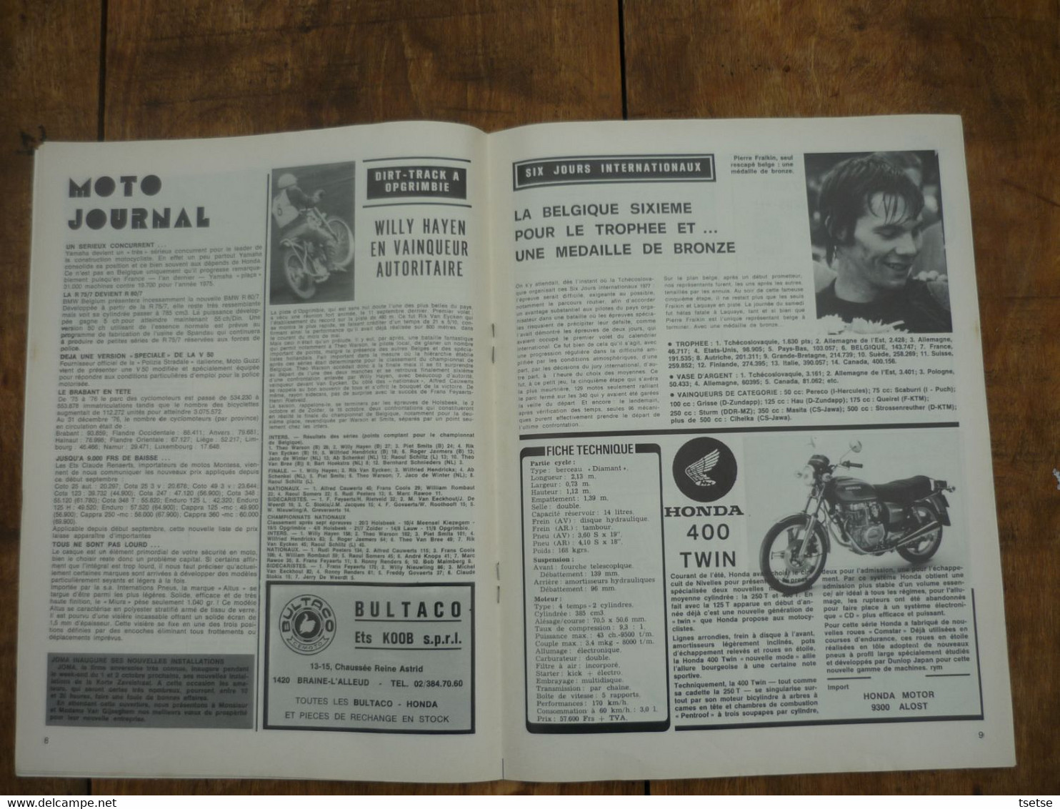 Revue Moto Magazine - N° 16 - 23 septembre 1977