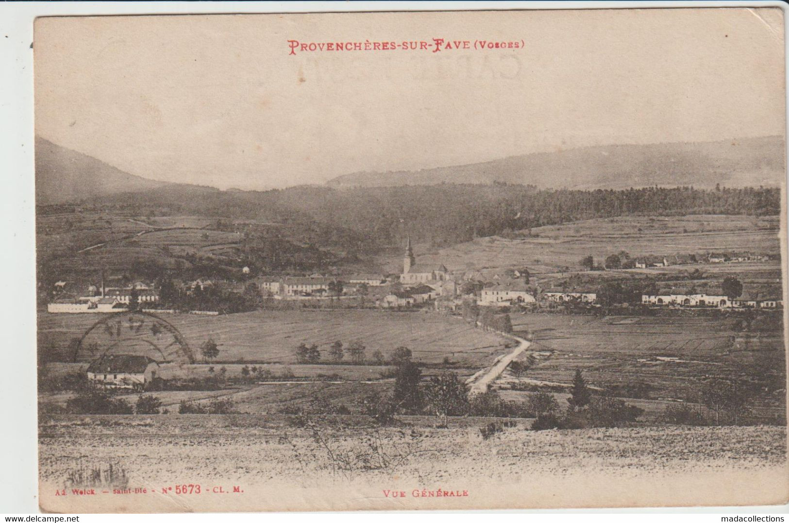 Provencheres Sur Fave (88 - Vosges) . Vue Générale - Provencheres Sur Fave