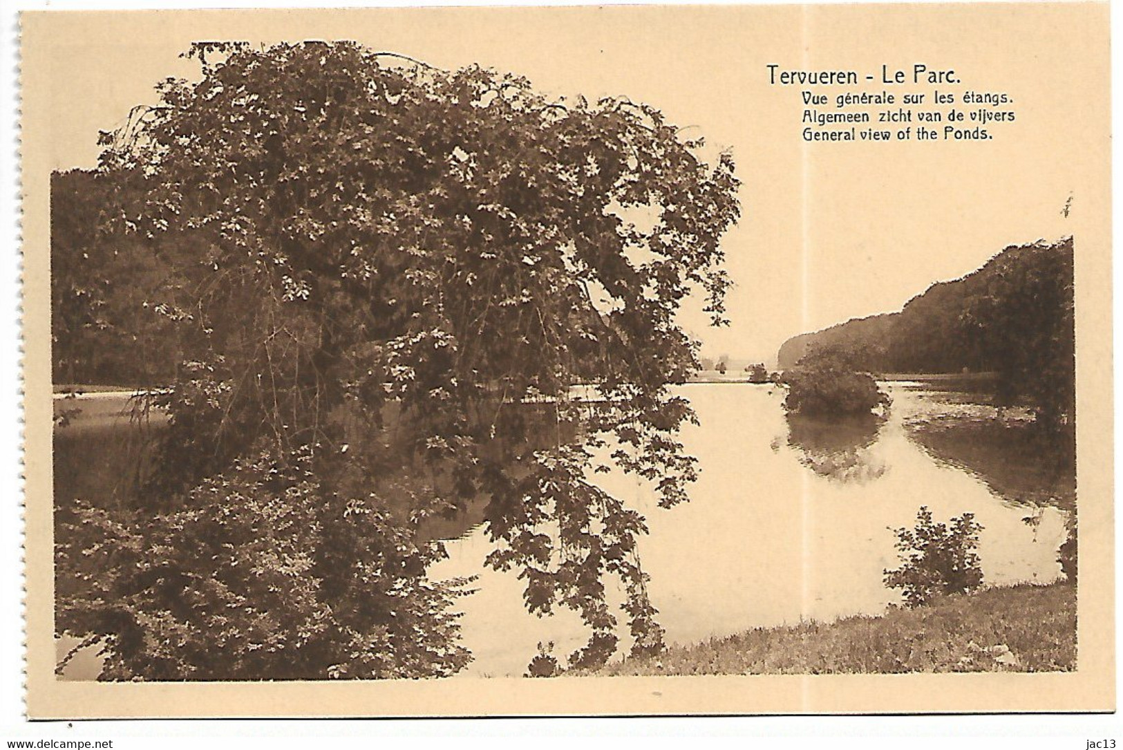 L120D950 - Tervueren - Le Parc - Vue Générale Sur Les étangs - Tervuren