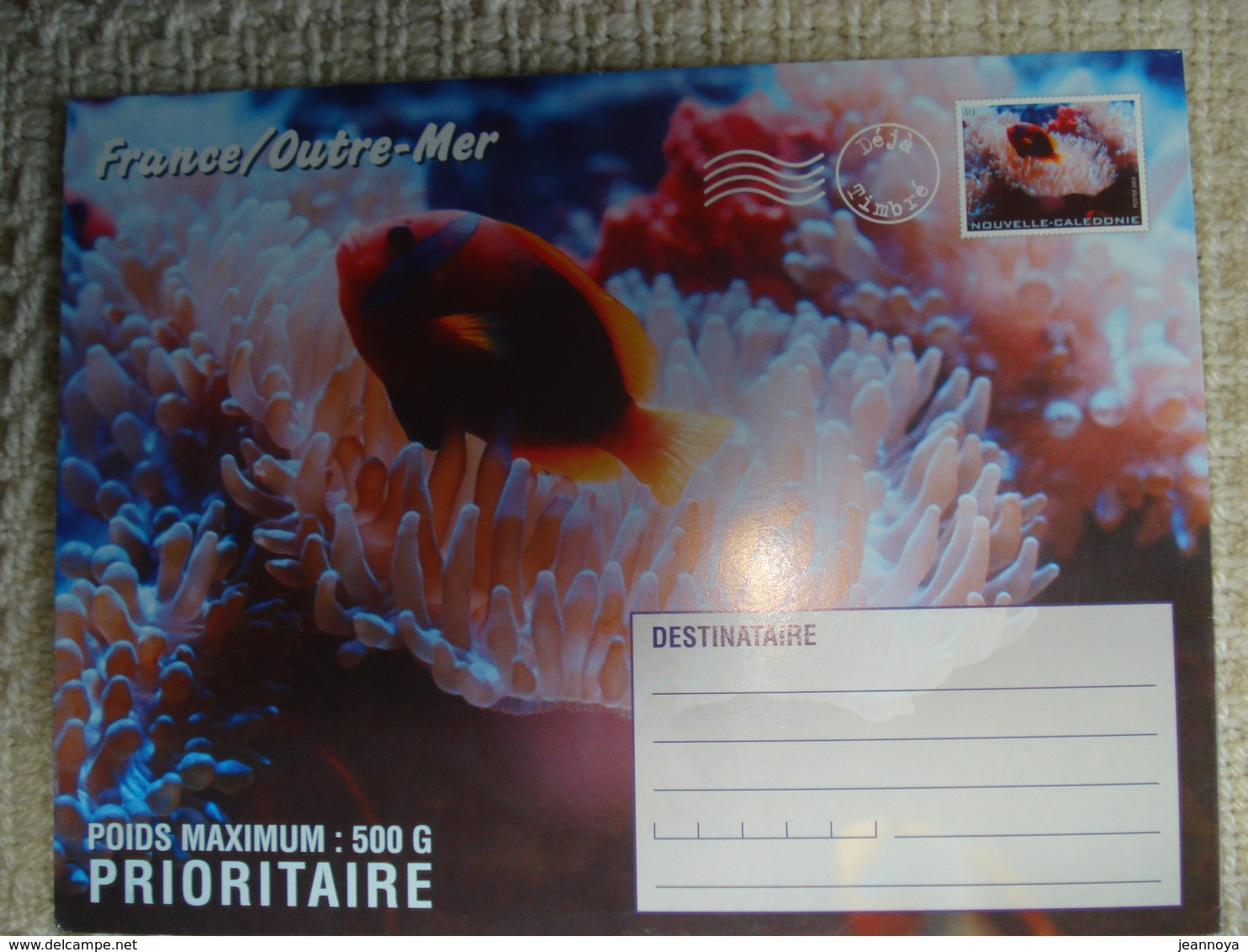 NOUVELLE CALEDONIE  - ENTIERS POSTAL LETTRE PRIORITAIRE 500g CARTONNÉ 245 X 320 - LUXE - Enteros Postales