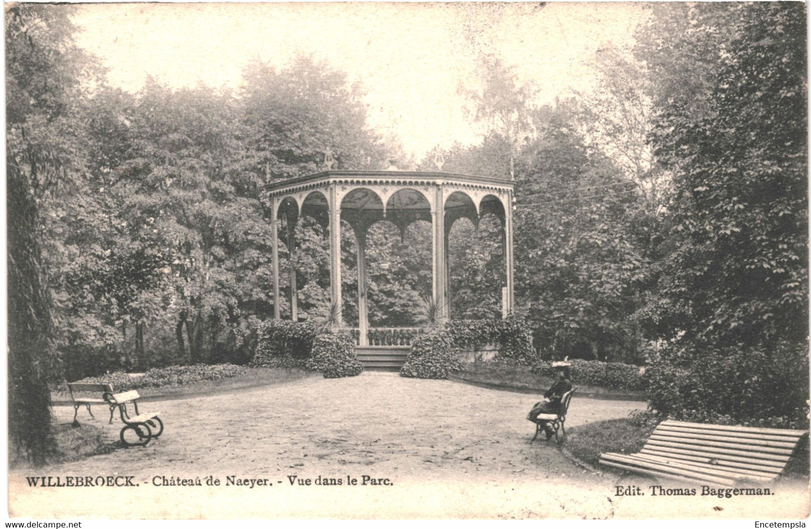 CPA  carte Postale  Belgique  Willebroek  Château De Naeyer  Vue Dans Le Parc 1904 VM62283ok - Willebroek