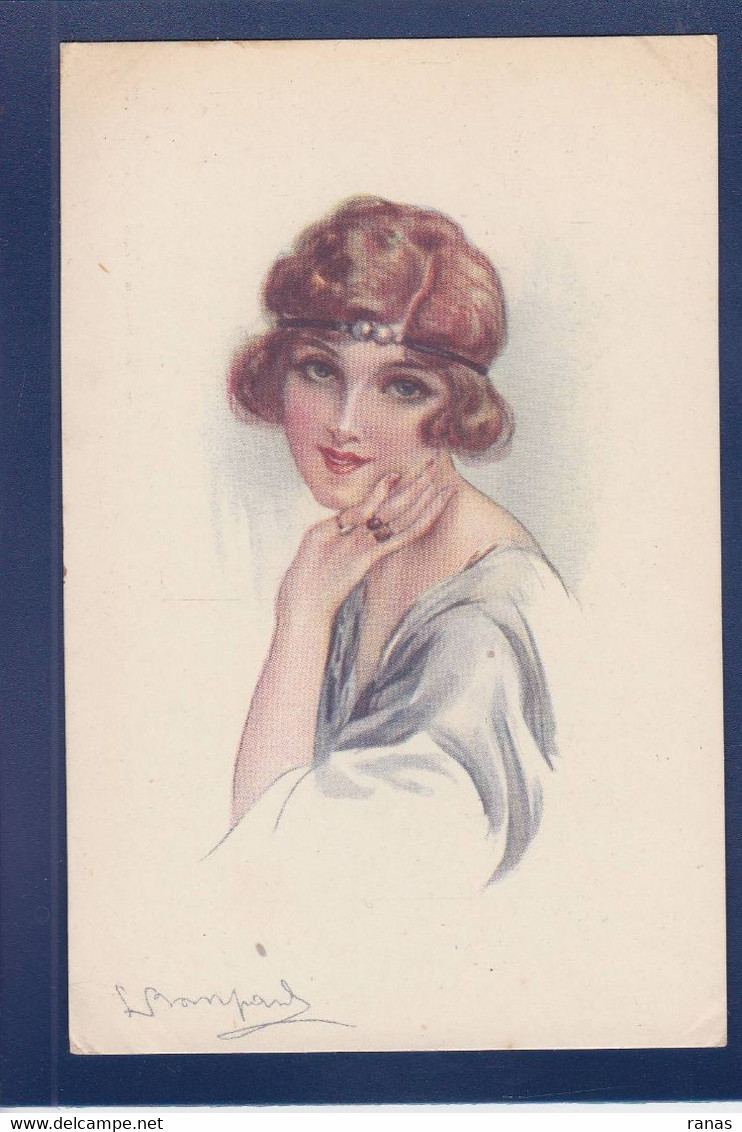 CPA BOMPARD Illustrateur Italien Art Déco Femme Woman écrite 955-3 - Bompard, S.