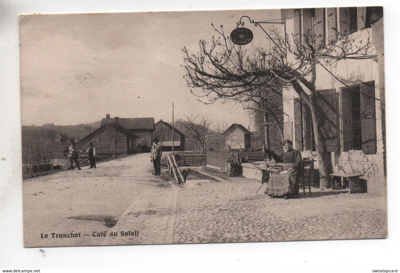 GRANDVAUX Le Tronchet Café Du Soleil Animée - Grandvaux