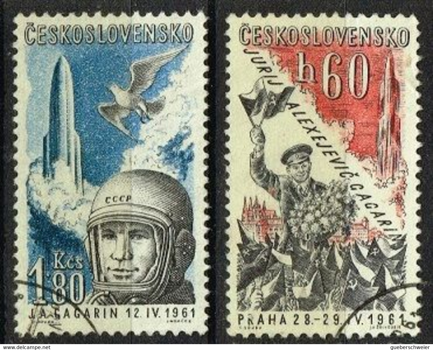 AST 203 - TCHECOSLOVAQUIE PA 51/52 Gagarin - Poste Aérienne