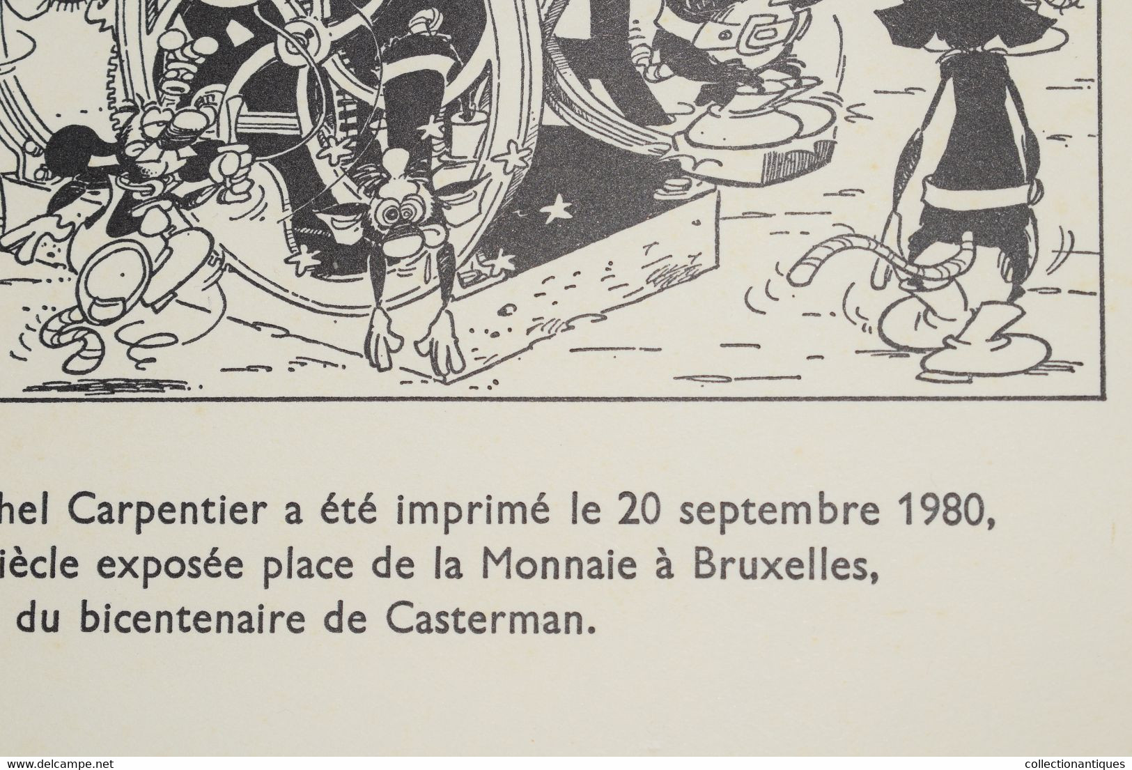 2 rares planches: "Silence" de Didier Comès et "Les Toyotes" de Carpentier et Cauvin- 1980- Bicentenaire de Casterman