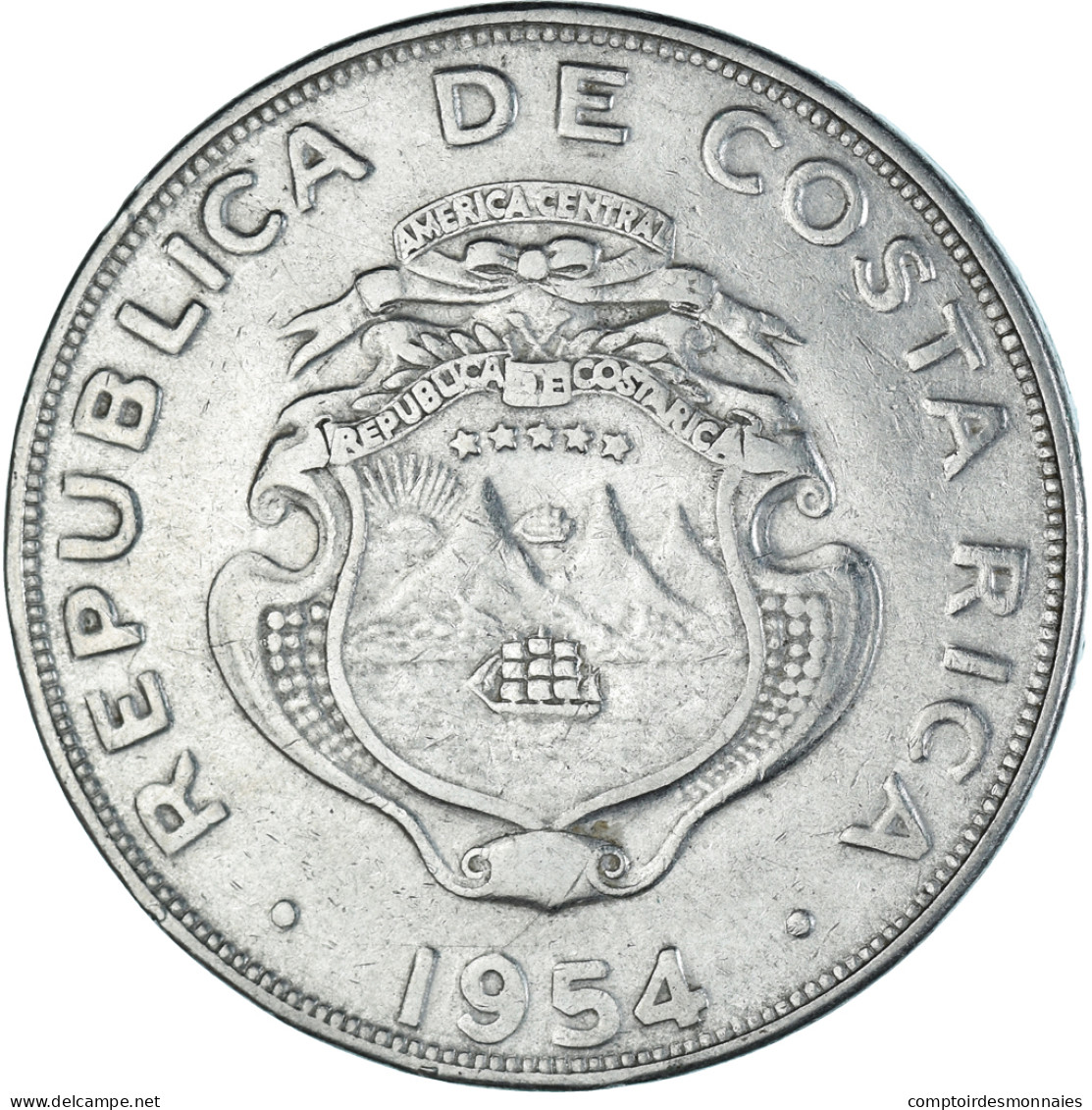 Monnaie, Costa Rica, Colon, 1954 - Costa Rica