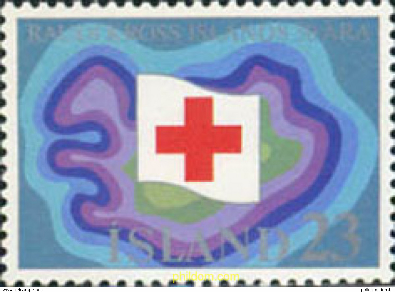 101267 MNH ISLANDIA 1975 50 ANIVERSARIO DE LA CRUZ ROJA DE ISLANDIA - Collections, Lots & Séries