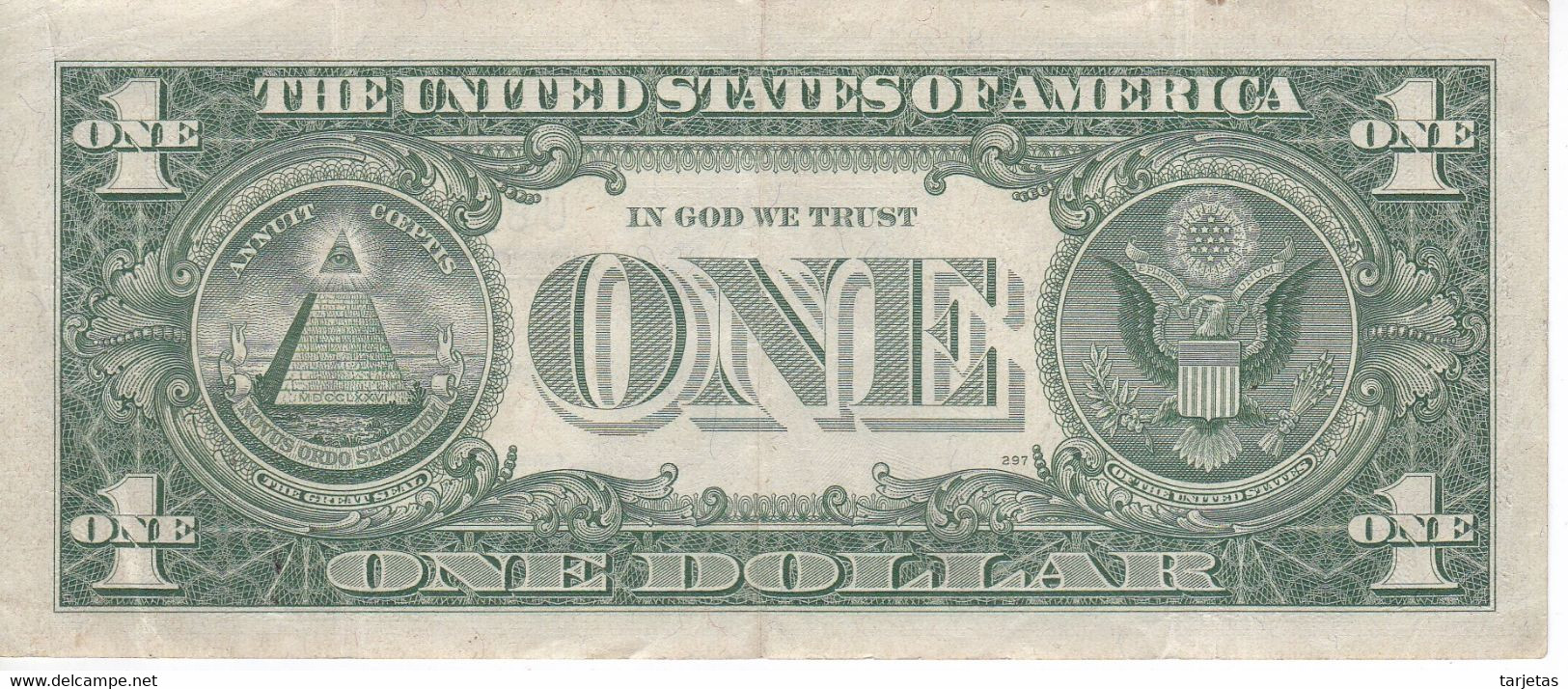 BILLETE DE ESTADOS UNIDOS DE 1 DOLLAR DEL AÑO 1957 D LETRA U-A WASHINGTON  (BANK NOTE) - Billets De La Federal Reserve (1928-...)