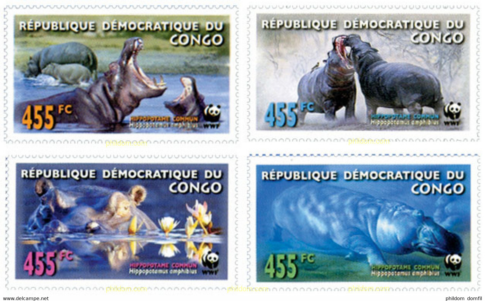 198760 MNH CONGO. República Democrática 2006 WWF - Oblitérés