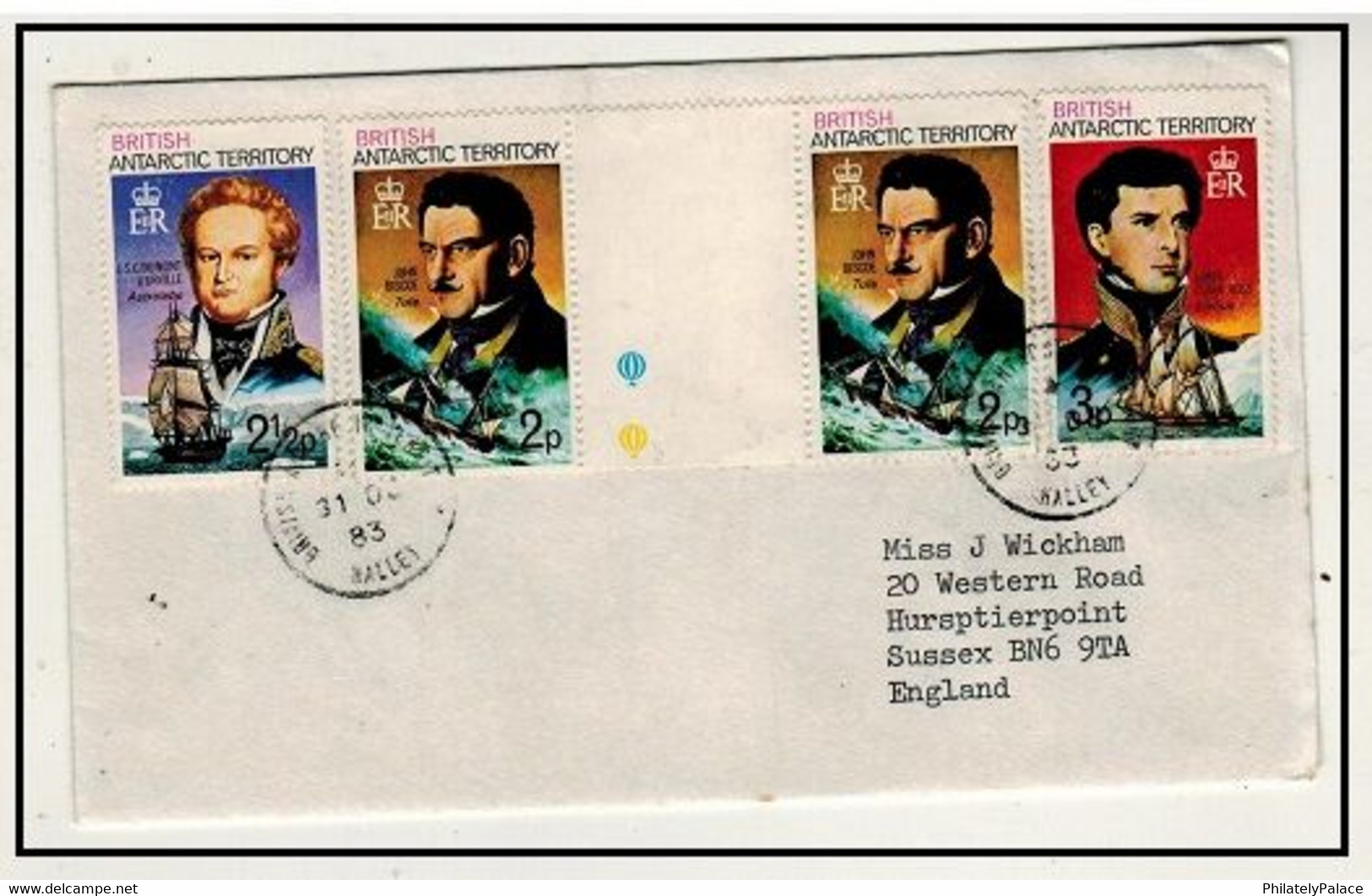 BRITISH ANTARCTIC TERRITORY - 1983 Cover To UK Used At HALLEY. Addressed To UK Bearing  (**) - Storia Postale