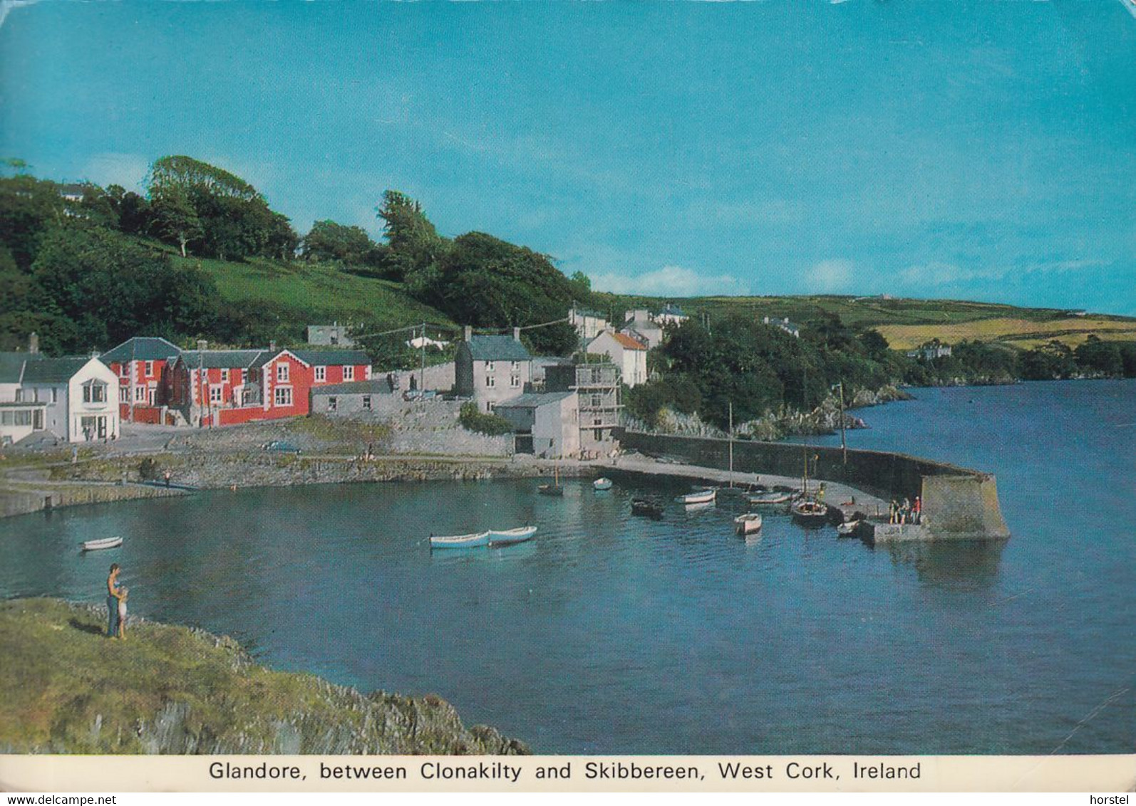 Ireland - Glandore - West Cork - Harbour - Fishing Village - 4x Nice Stamps - Cork