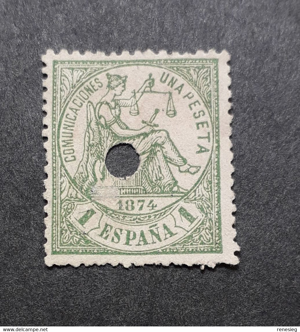 1874, Yv 148, 1pta Teleg. - Used Stamps