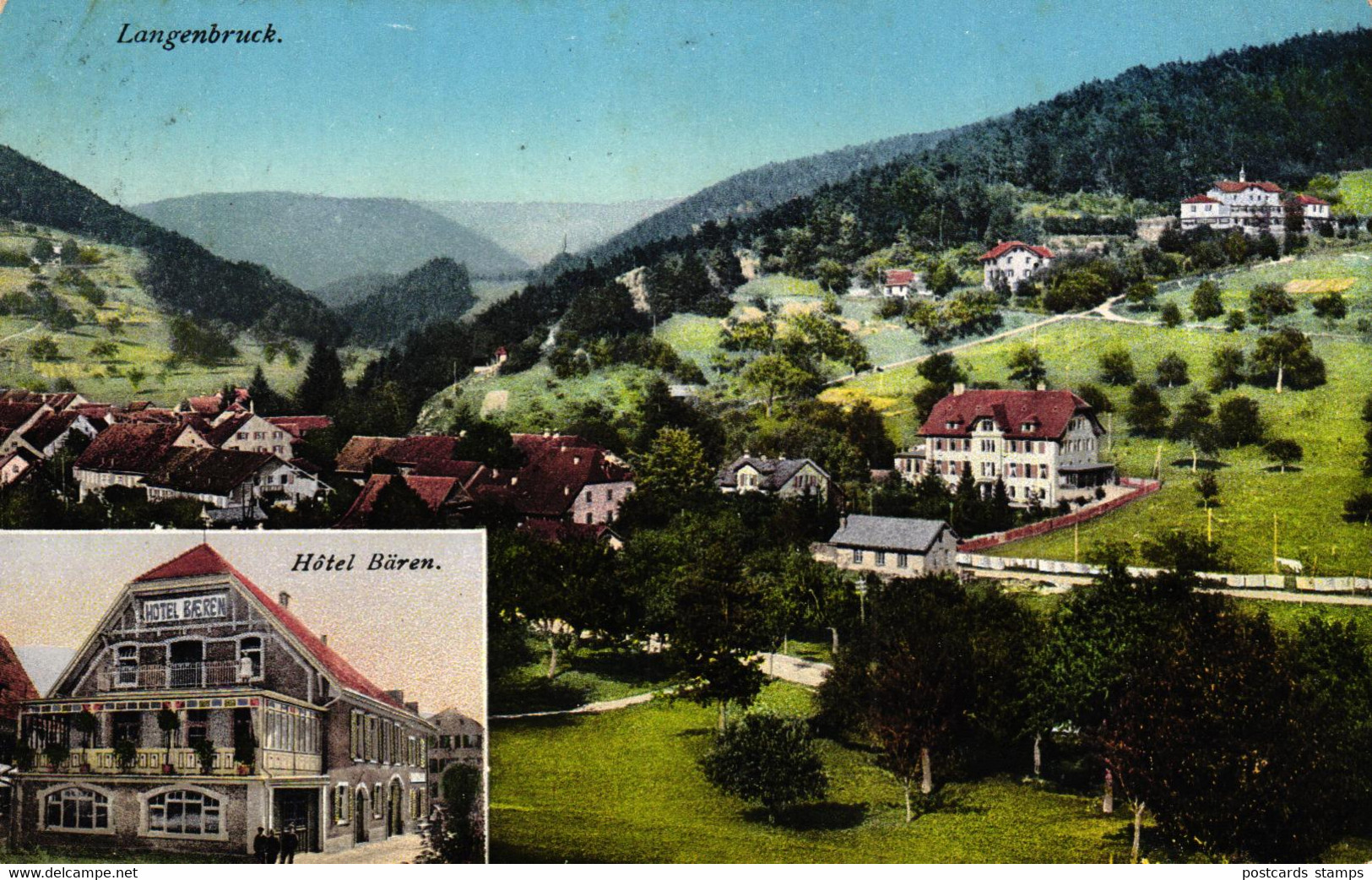 Langenbruck, Hotel "Bären", 1912 - Langenbruck