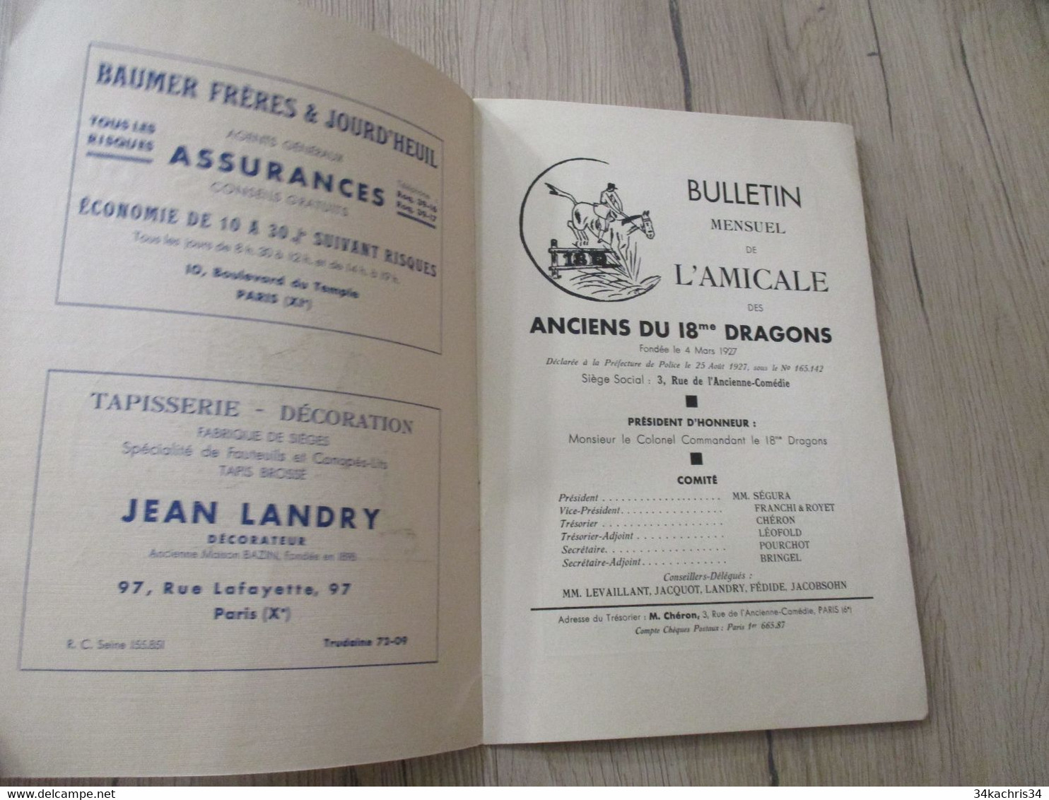 Bulletin Mensuel Illustré Par Lassim Amicale Des Anciens Du 18ème Dragons - Documentos