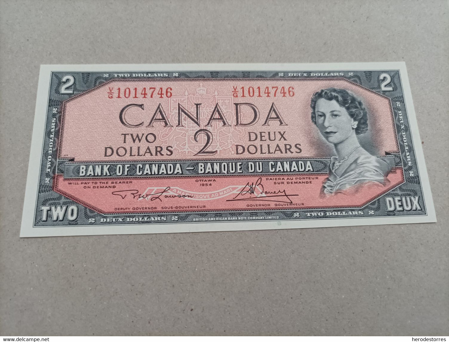 Billete De Canadá De 2 Dólares, Año 1954, UNC - Canada