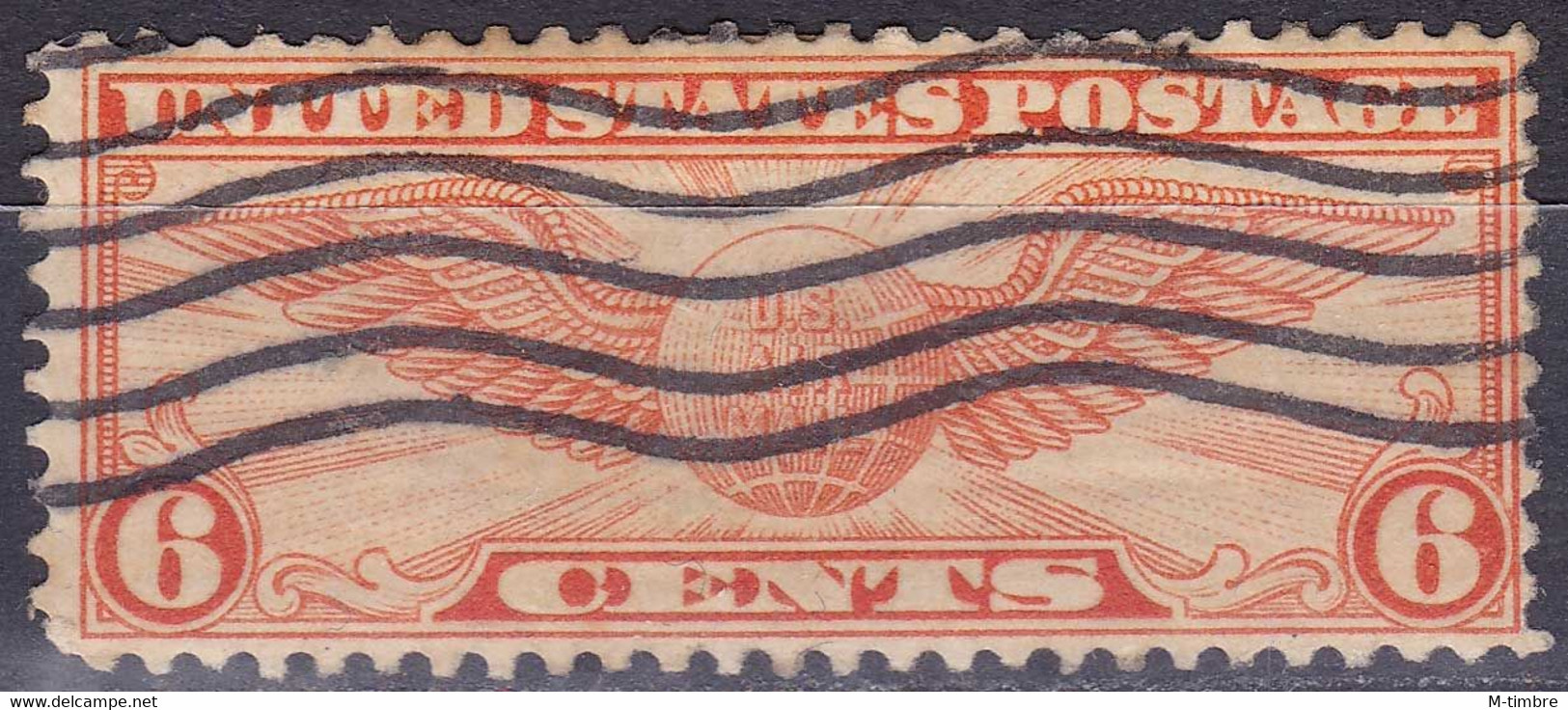 Etats-Unis (Poste Aérienne) YT 15A Mi 322A Sn C19 Année 1934 (Used °) Globe - 1a. 1918-1940 Oblitérés