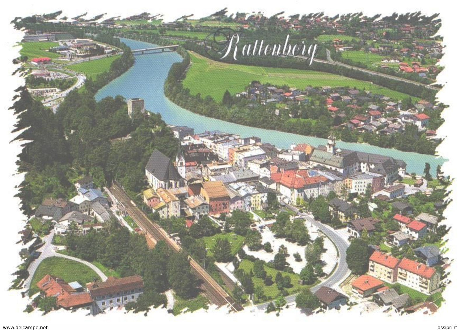 Austria:Rattenberg Am Inn, Aerial View - Rattenberg