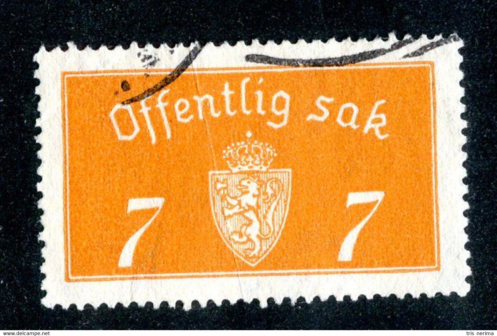 20 Norway 1933 Scott O-11a Typo 34mm  (Offers Welcome!) - Dienstmarken