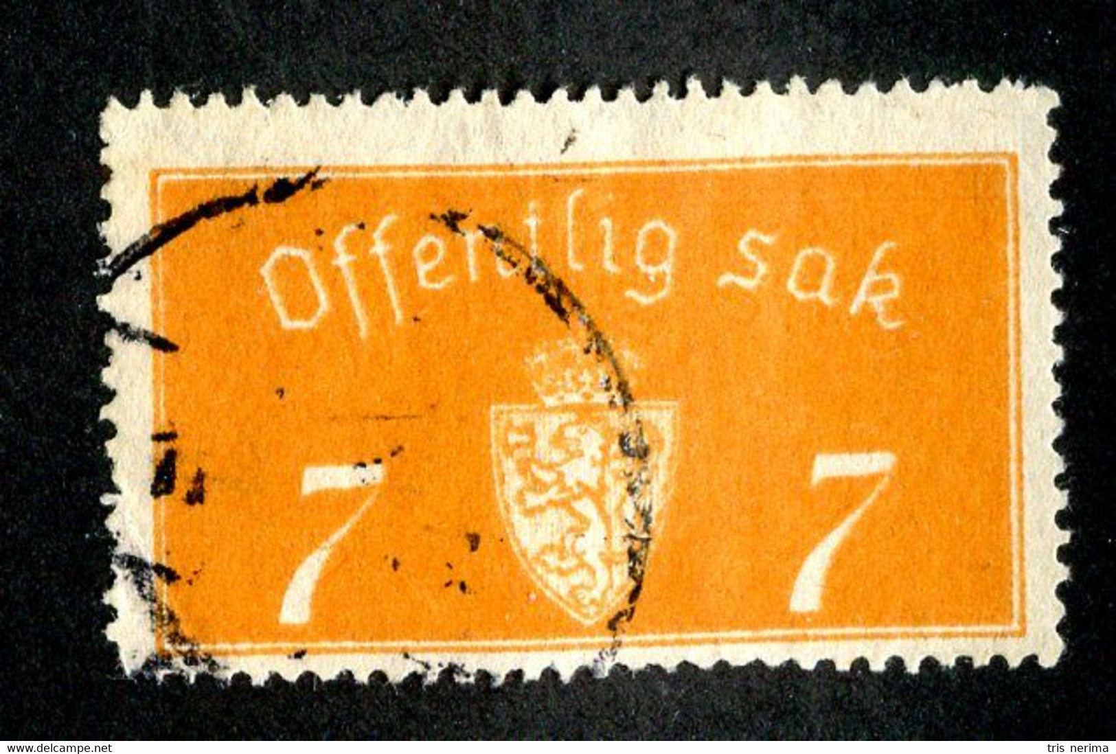21 Norway 1933 Scott O-11 Litho 35mm  (Offers Welcome!) - Service