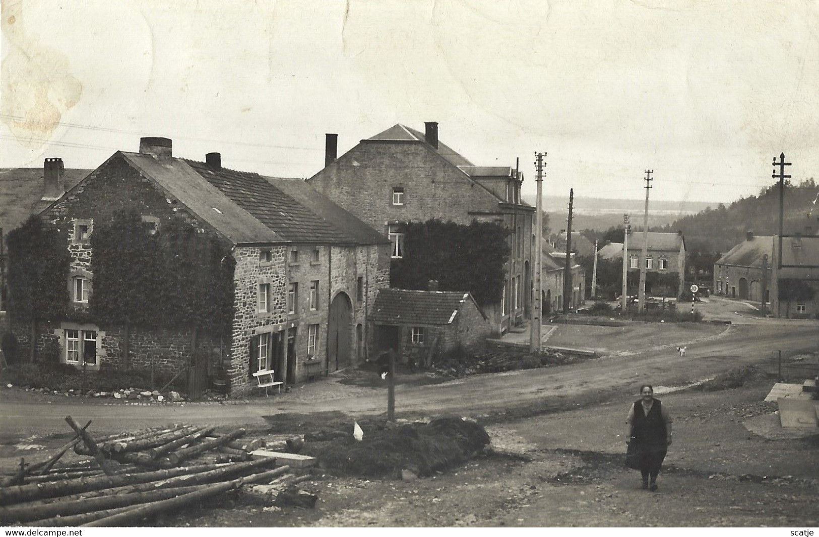 RESTEIGNE.   Grand'Rue   -   PRACHTIGE FOTOKAART! - Tellin