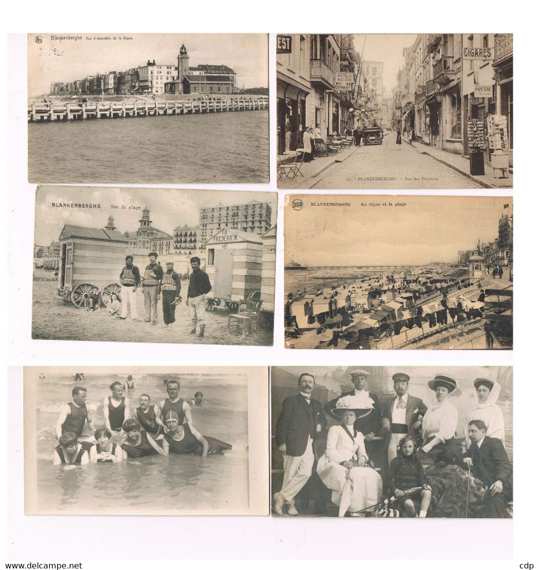 Lot 7 Cartes Et Cartes Photos Blankenbergh   1920 - Spiere-Helkijn